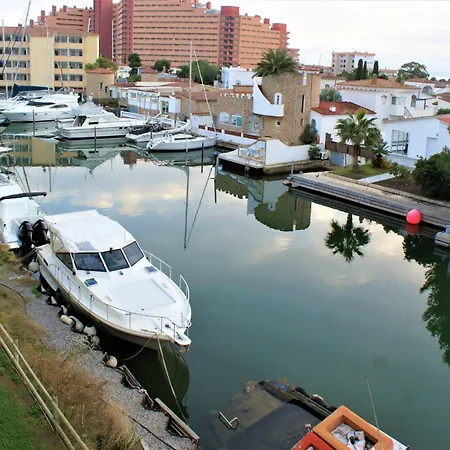 Apartamento En Roses Con Vistas Al Canal Y Piscina Extérieur photo