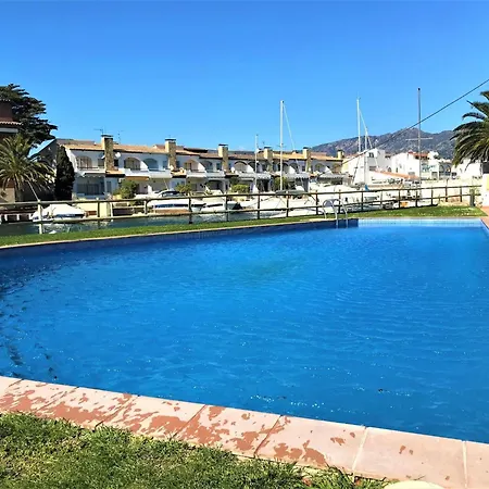 Apartamento En Roses Con Vistas Al Canal Y Piscina Extérieur photo